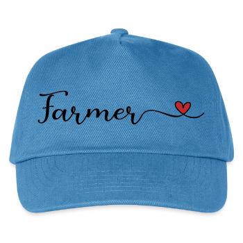 Farmer - Kinder Basecap - Pfauenblau - Vorne