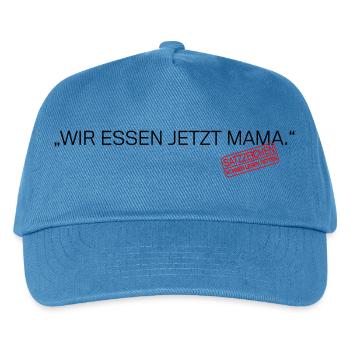Satzzeichen Retten Leben Spruch - Kinder Basecap - Pfauenblau - Vorne