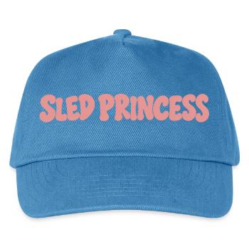 Schlittenprinzessin - Kinder Basecap - Pfauenblau - Vorne