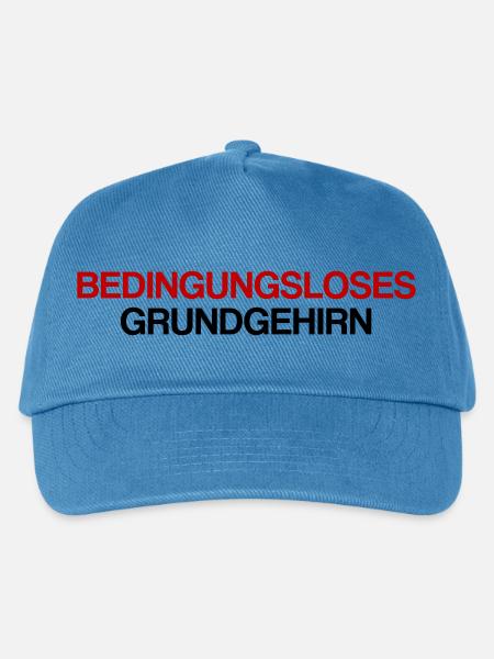 Bedingungsloses Grundgehirn - Kinder Basecap - Pfauenblau