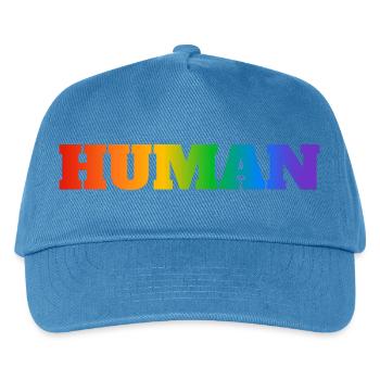 MENSCHLICHES LGBT - Kinder Basecap - Pfauenblau - Vorne