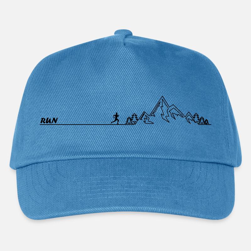 Trail Running Sport - Kinder Basecap - Pfauenblau