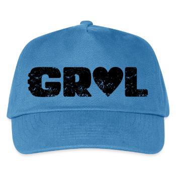 LoveGravel Black - Kids’ Baseball Cap - peacock-blue - Front