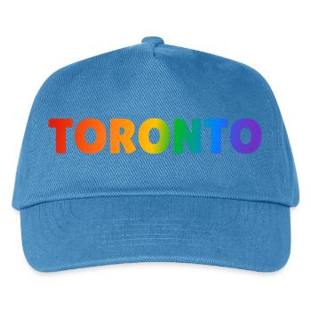 Toronto Regenbogen LGBTQ Gay Pride - Kinder Basecap - Pfauenblau - Vorne