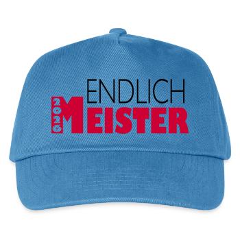 Endlich Meister 2026 - Kinder Basecap - Pfauenblau - Vorne