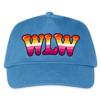 WLW Lesbian Pride Rainbow – LGBTQ+  - Kinder Basecap - Pfauenblau - Vorne