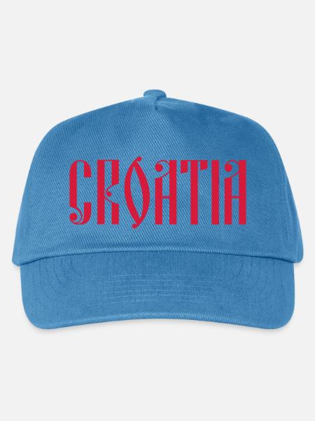 KROATIEN Croatia Hrvatska - Kinder Basecap - Pfauenblau