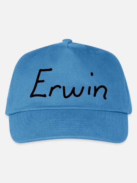 Erwin - Kinder Basecap - Pfauenblau