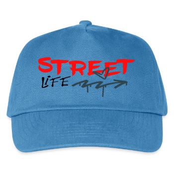 Street Life Graffiti  - Kinder Basecap - Pfauenblau - Vorne