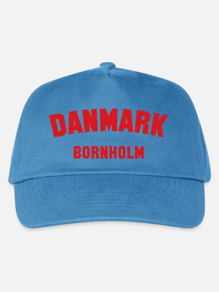 BORNHOLM Denmark Dänemark - Kinder Basecap - Pfauenblau