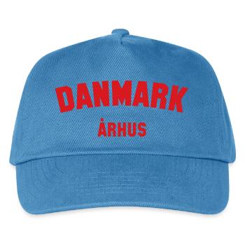 ARHUS Danmark Dänemark - Kinder Basecap - Pfauenblau - Vorne