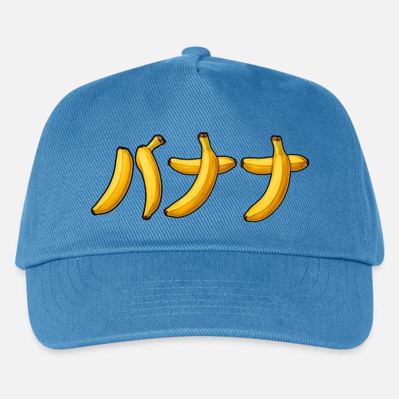 バナナ – Japanisches Bananendesign - Kinder Basecap - Pfauenblau