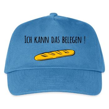 Baguette - Kinder Basecap - Pfauenblau - Vorne