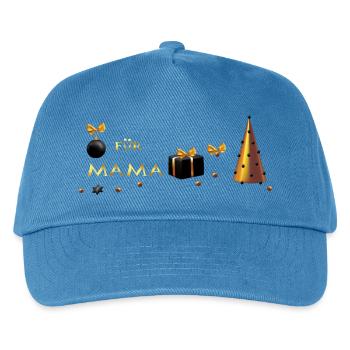 Weihnachtsgeschenk für Mama  - Kinder Basecap - Pfauenblau - Vorne