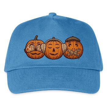 Trio der weisen Kürbisse - Kinder Basecap - Pfauenblau - Vorne