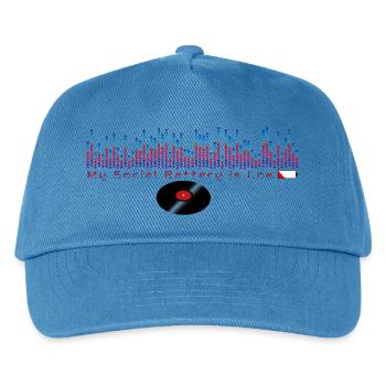 Mein Sozialakku ist leer - Kinder Basecap - Pfauenblau - Vorne