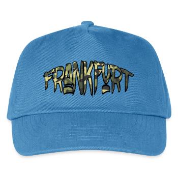 Frankfurt Camouflage - Kinder Basecap - Pfauenblau - Vorne
