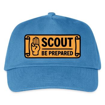 Scout Greeting Scout Be Prepared Adventure - Kids’ Baseball Cap - peacock-blue - Front