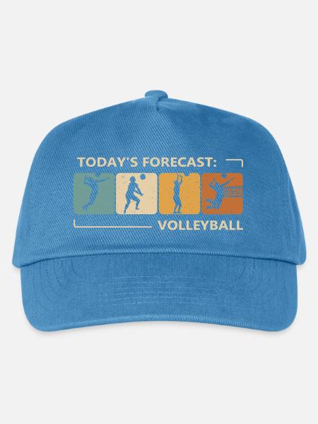 Volleyball Ist Die Heutige Prognose Volleyballer - Kinder Basecap - Pfauenblau
