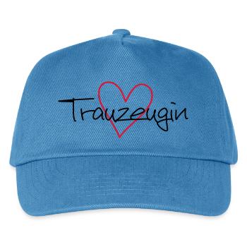 Trauzeugin Herz Junggesellenabschied - Kinder Basecap - Pfauenblau - Vorne