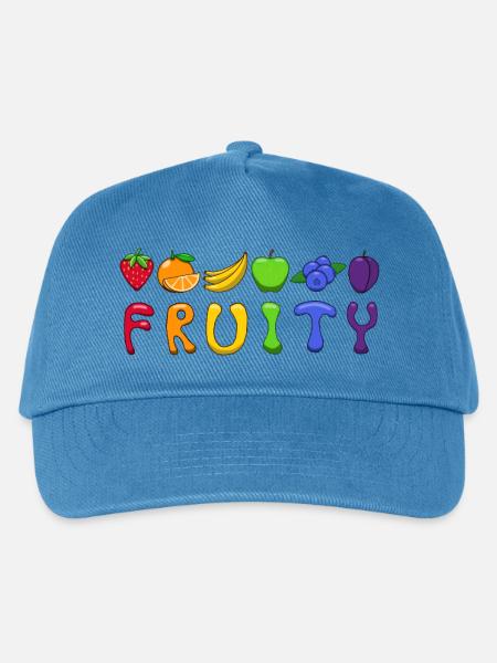 fruchtig - Kinder Basecap - Pfauenblau