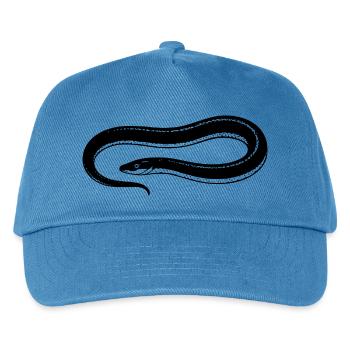 Aal angeln Geschenk für Nachtangler & Fischer  - Kinder Basecap - Pfauenblau - Vorne