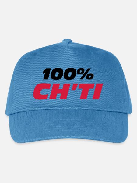 100% Ch'ti - Kinder Basecap - Pfauenblau