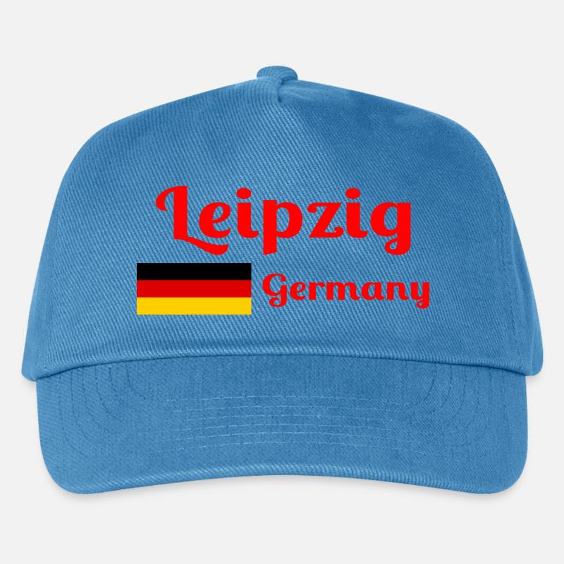 Leipzig, Germany- Stylish prints - Kids’ Baseball Cap - peacock-blue