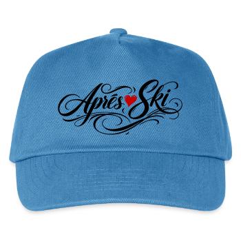 Apres Ski Liebe - Kinder Basecap - Pfauenblau - Vorne