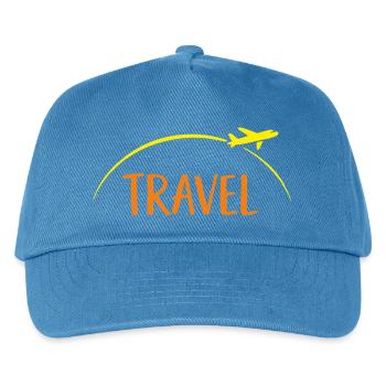 Travel - Kids’ Baseball Cap - peacock-blue - Front