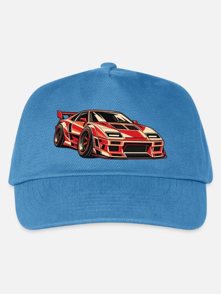 Retro Racing Car - Kinder Basecap - Pfauenblau