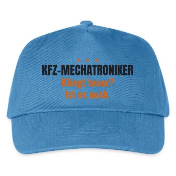 Kfz-Mechatroniker – Klingt teuer? Ist es auch - Kinder Basecap - Pfauenblau - Vorne