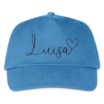 Luisa Surname First Name Girl - Kids’ Baseball Cap - peacock-blue - Front