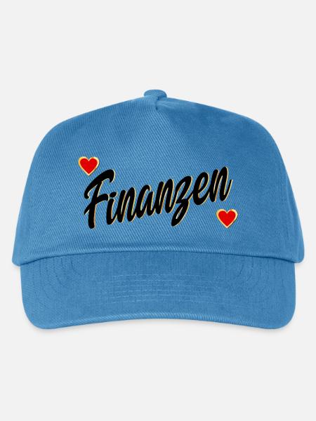 GELD LIEBEN FINANZEN - Kinder Basecap - Pfauenblau