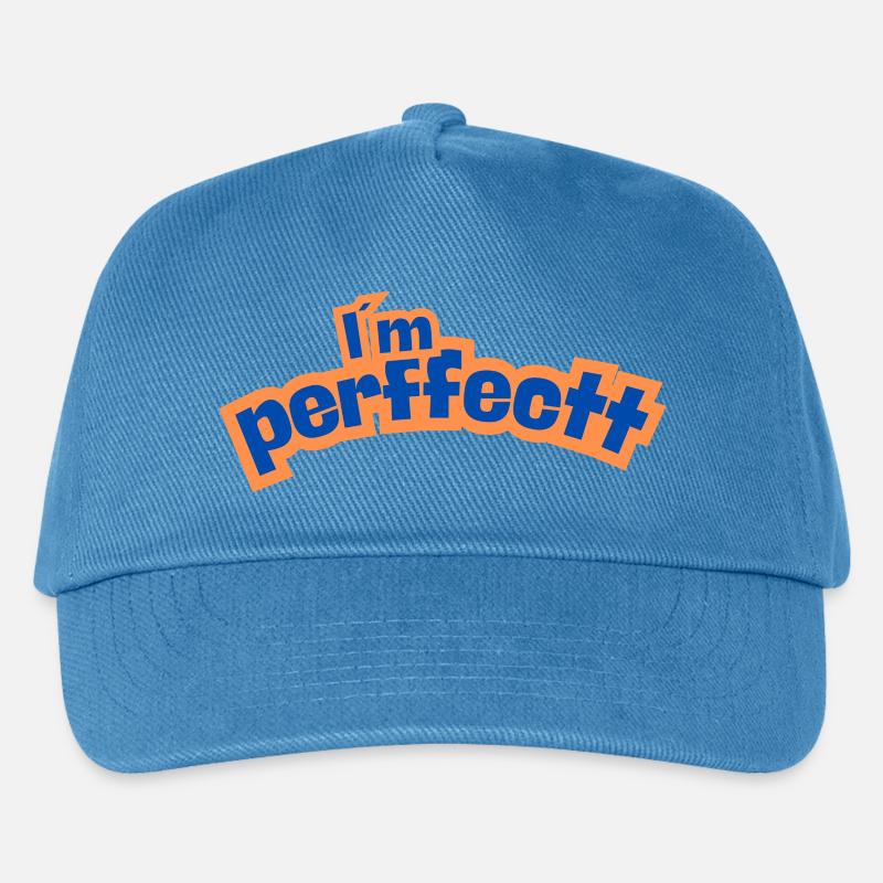 Perfektes Orange - Kinder Basecap - Pfauenblau