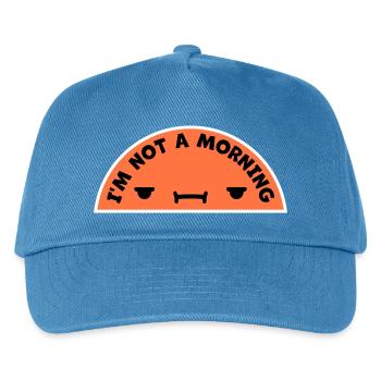 I'm Not A Morning Person Lustig Müde Morgenmuffel - Kinder Basecap - Pfauenblau - Vorne