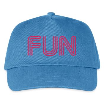 Fun Slogan - Spass - funny - Spaß - Kinder Basecap - Pfauenblau - Vorne