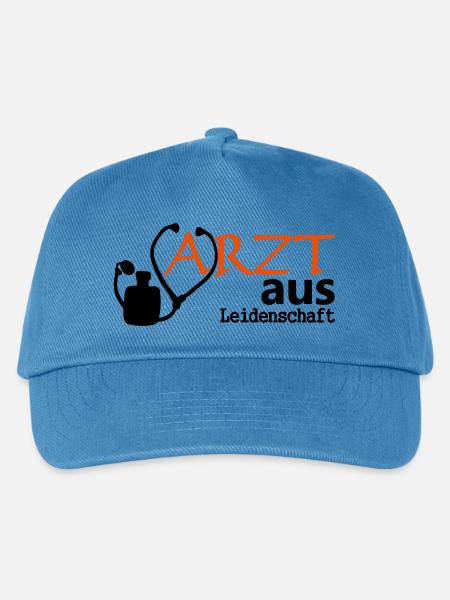 Arzt aus Leidenschaft Geschenk - Kinder Basecap - Pfauenblau