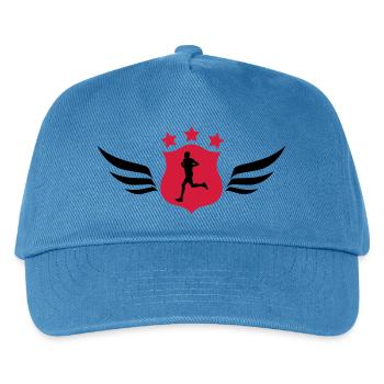 Laufen / Running / Jogging / Joggen / Marathon - Kinder Basecap - Pfauenblau - Vorne