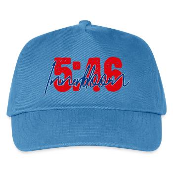 5:46 - Innerbloom Minimal Typography Desig - Kids’ Baseball Cap - peacock-blue - Front