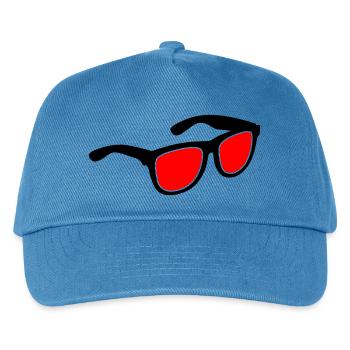 Sonnenbrille - Kinder Basecap - Pfauenblau - Vorne