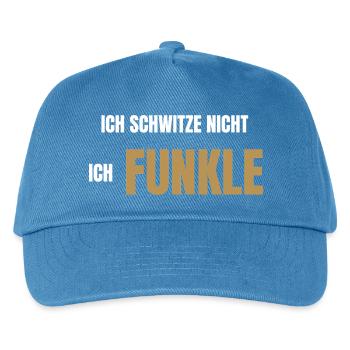 Ich schwitze nicht ich funkele - Kinder Basecap - Pfauenblau - Vorne