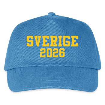 Schweden - Kinder Basecap - Pfauenblau - Vorne