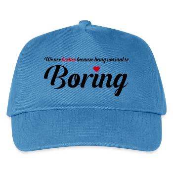 Besties Heart Friendship Design - Kids’ Baseball Cap - peacock-blue - Front