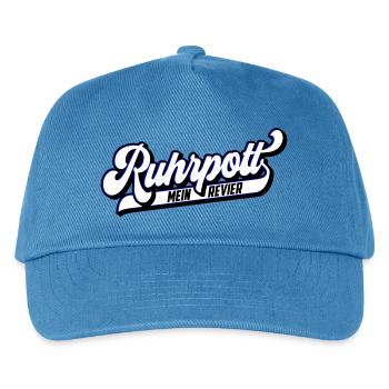 Farben änderbar | Ruhrpott Mein Revier - Kinder Basecap - Pfauenblau - Vorne