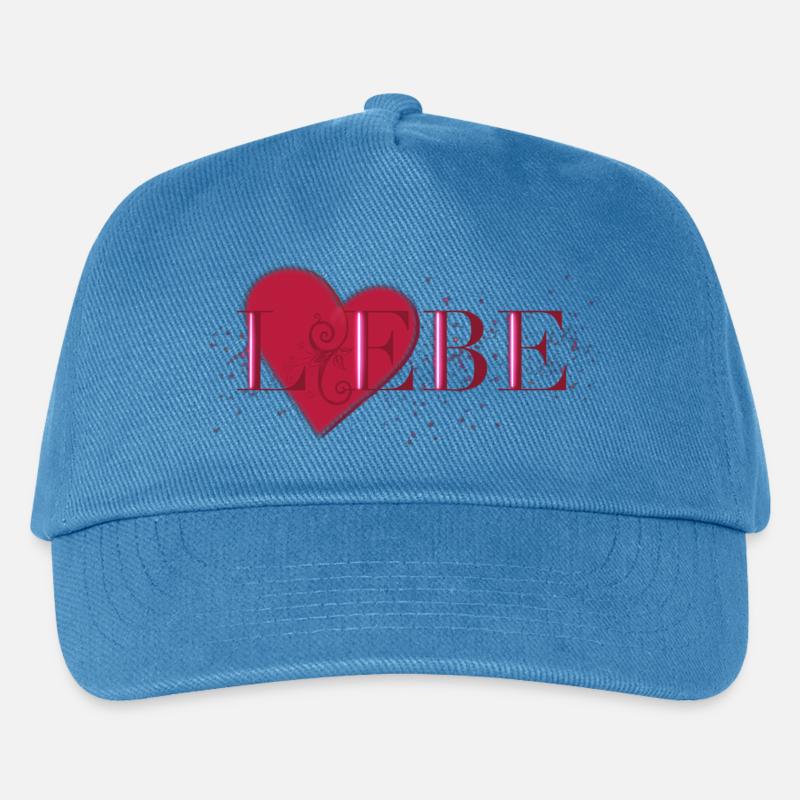 Liebe - Kinder Basecap - Pfauenblau