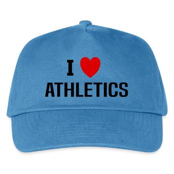 I love Athletics - Casquette de baseball Enfant - bleu paon - Devant