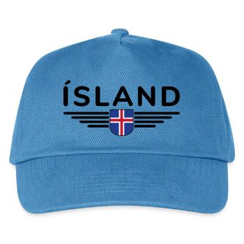 Iceland T-Shirt – Magic of the Northern Lights - Kids’ Baseball Cap - peacock-blue - Front