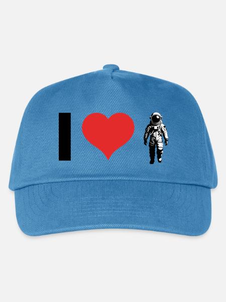 I love Astronauts - Kinder Basecap - Pfauenblau