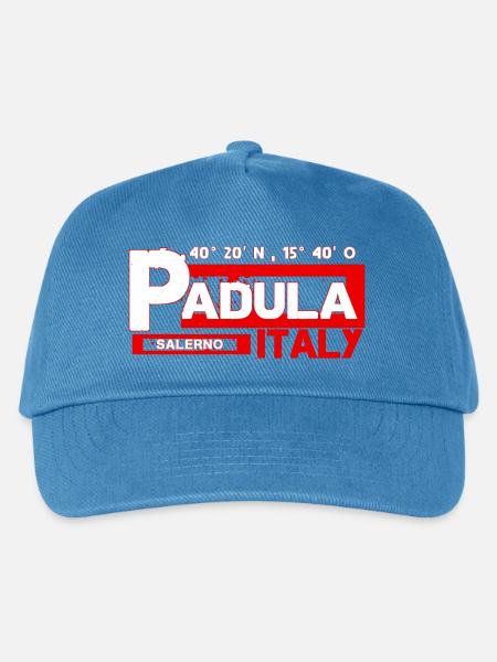Padula itanlen Salerno Koordinaten  - Kinder Basecap - Pfauenblau